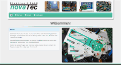 Desktop Screenshot of novatec-e.de