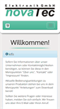 Mobile Screenshot of novatec-e.de